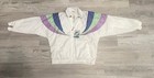 Vintage Sergio Tacchini Damen Windbreaker Jacke weiß US Größe 8 mit Etikett
