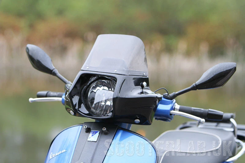 SLUK Vespa GTS 125/250/300 Driver Screen With Tech Tray - Black | EBay