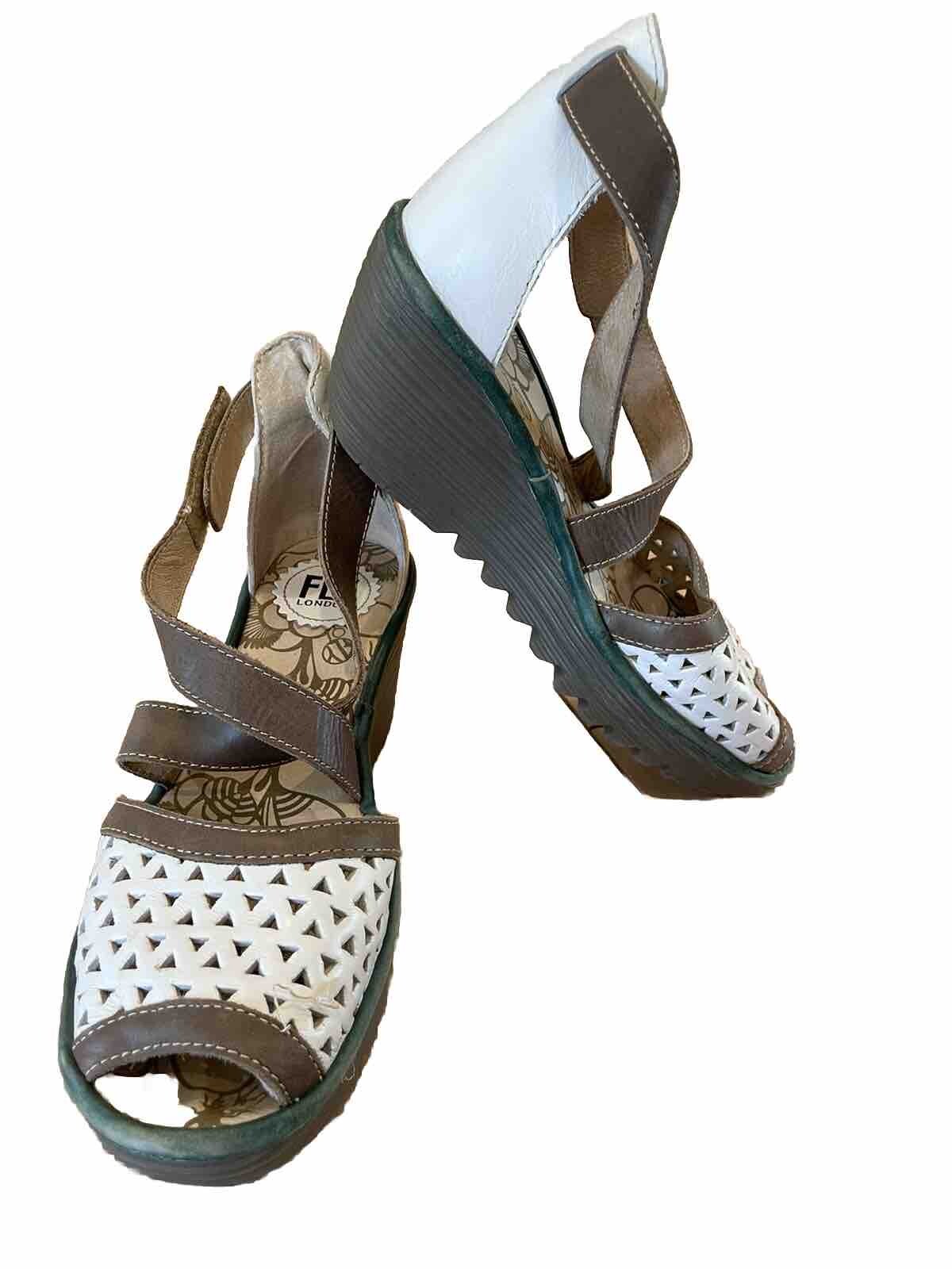 Fly London Wedge Shoes Peak Toe Size 38  US 8