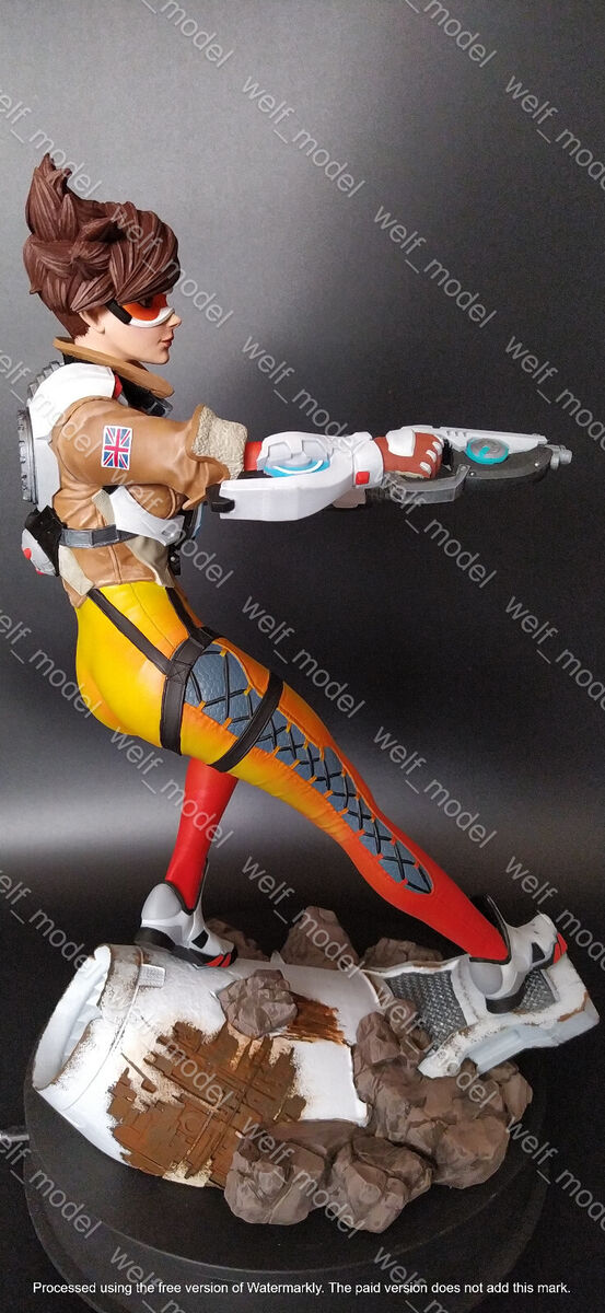 Overwatch Tracer Figurine Different Height Option Resin / Game 