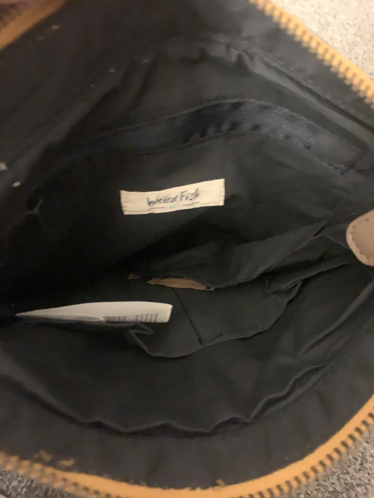 Weirdfish Dibley Mustard Printed Canvas Cross Body Bag eBay