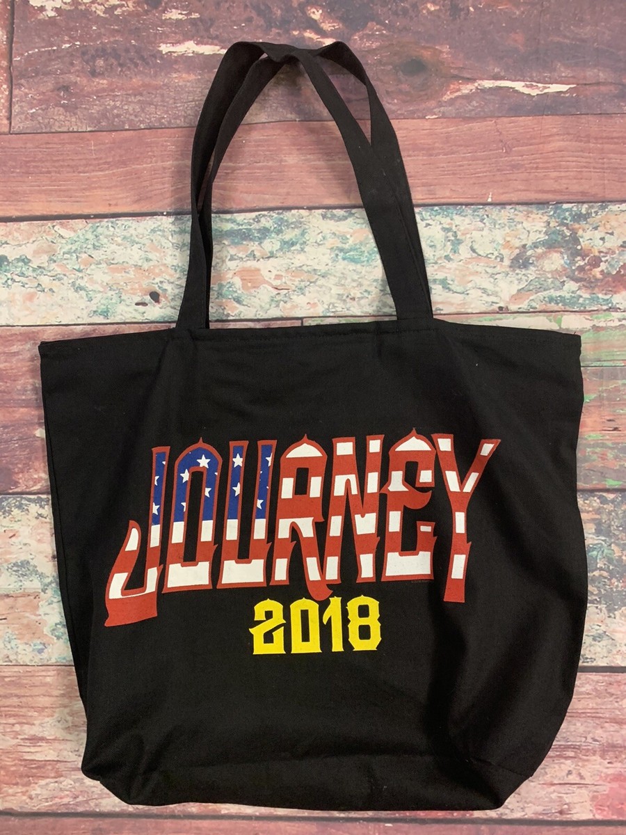 専用バッグ Journey 2018 Black Concert Tote Bag With American Flag Letters