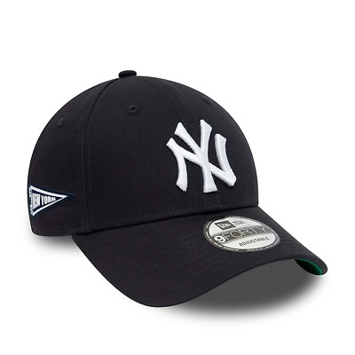 New Era MLB 9Forty Cap Team Side Patch NY Yankees Baseball Mütze Verstellbar Neu
