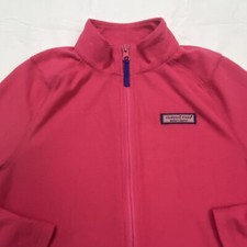 Vineyard Vines Marthas Vineyard Sweater Jacket Girls Medium M 10-12 Pink