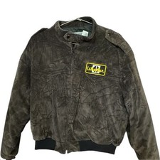 Vintage WHEELER Corduroy Brown Men  s Swingster Racer Bomber Jacket Men  s XL