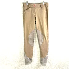 TREDSTEP SYMPHONY Riding Pants Breeches Womens 24 Tan Stretchy Equestrian Horses