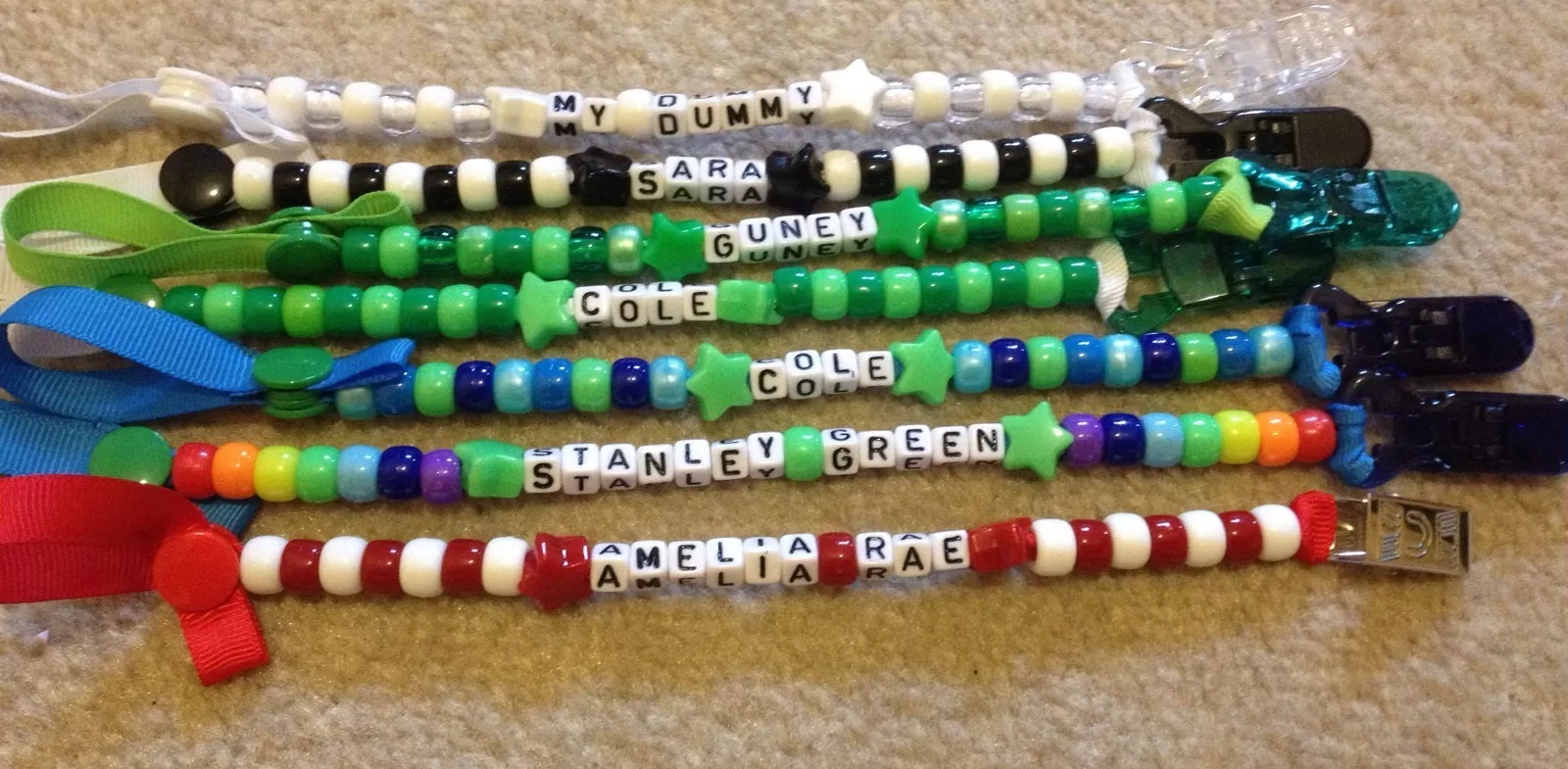 Personalised dummy clips 💙💙 buy 2 get 1 free 💙💙 Pay For 2 Get 3 eBay