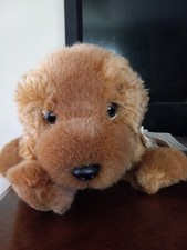 Animal Alley 12  Cocker Spaniel Dog Stuffed Animal Tan Beige 2000 Toys R Us