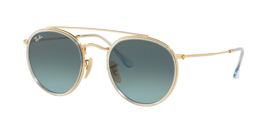 Ray-Ban DOUBLE BRIDGE RB 3647N Gold/Grey Shaded (9123/3M