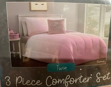 wonder studio, 3 pc Girls comforter set Unicorn Decor Pillow - Twin - Pink