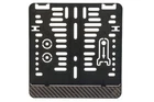 License Plate Holder 220 x 200 mm (with Carbon Look Silicone Strip) for Motorcycle