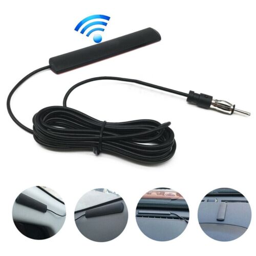 Car Interior Hidden Amplified Antenna Electronic Stereo AM/FM Radio Universal - Foto 1 di 12