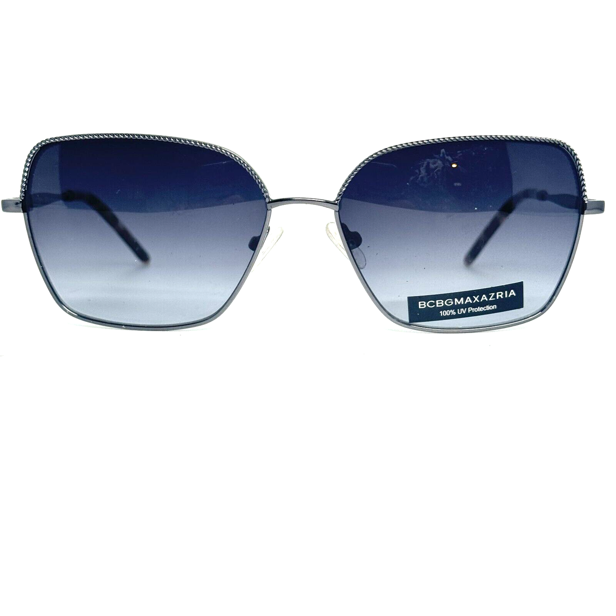 BCBGMaxAzria Silver and Blue Aviator Sunglasses BCBGMAXAZRIA_Aviator_Cat_Eye_H  main image 3