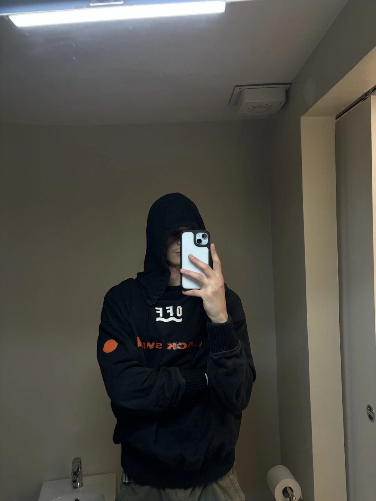 OFF WHITE Felpa con cappuccio Moncler X Off White