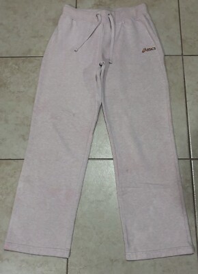 ASICS Light Pink Women s Sweatpants Joggers Drawstring Loose Size XS