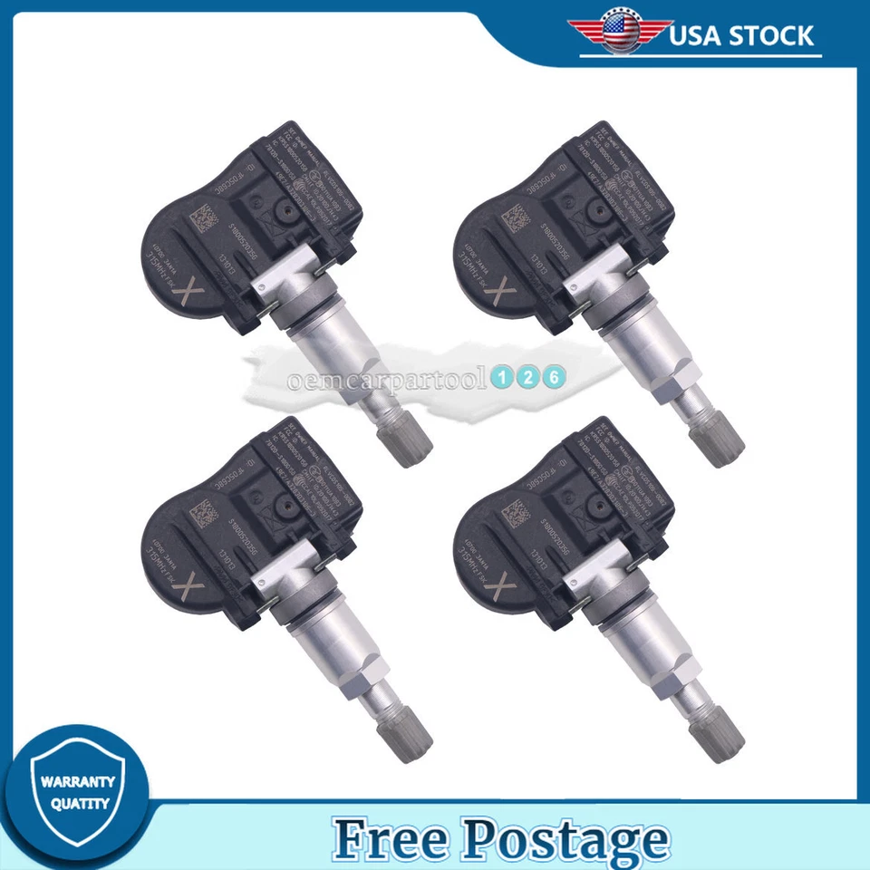 Juego (4) Sensor de monitoreo de presión de neumáticos para Nissan Sentra Versa 2012-19 315 MHz Foto 2 de 4