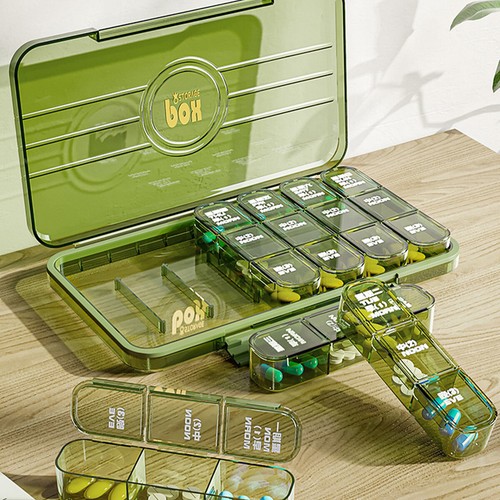 Pill Container 7 Days 21 Grids 3 Times a Day Pills Case Portable Pill fayjC - Picture 5 of 15