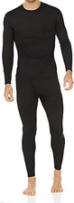 Long Johns Thermal Underwear for Men Fleece Lined Base Layer Set for Cold Weathe