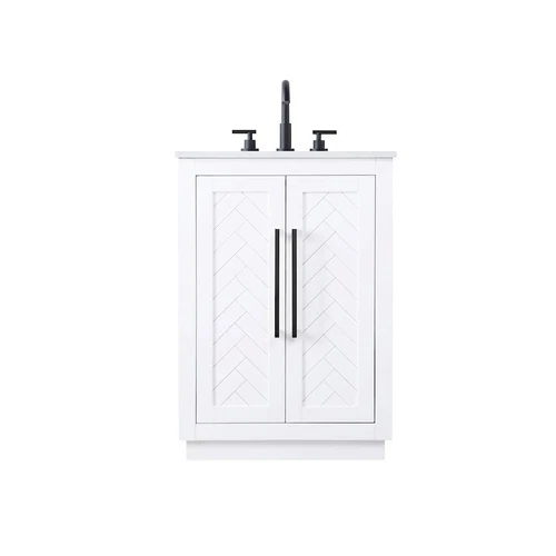 Elegant Kitchen/Bath Chase 24" Bathroom Vanity, White - VF29024WH - Picture 1 of 1