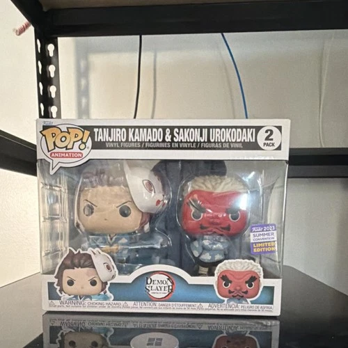 Funko Pop! Vinyl Demon Slayer Tanjiro & Sakonji 2-Pack Summer 2023 Exclusive