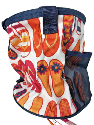 NWT Thirty One Summer Fun Caddy Flip Flops 7'' Child Beach Party Folds Picnic NEW