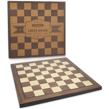17 Inches Wooden Chess Board Only, Professional Tournament Chess Board Large