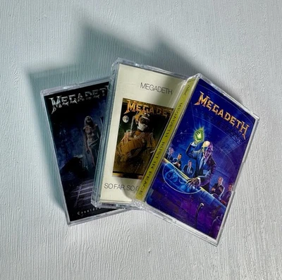 Megadeth Cassette Tape Bundle Job Lot Rust In Peace ,So Far,Countdown X 3 Thrash - Image 1 of 4
