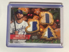 2025 Topps Holiday Bobby Witt Jr Game Used Triple Relic /10
