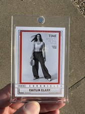 (Clean) 2025 Panini Chronicled Caitlin Clark #99 Time Athlete of the Year 