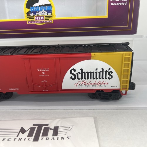MTH Premier 20-94249 Schmidt’s of Philly Beer Reefer O Gauge NEW #16 - Picture 8 of 15