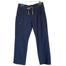 Figs Technical Collection Womens Heathered Gray Kade Cargo Scrub Pant Size S