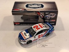 DUAL AUTOGRAPHED Ryan Blaney 21 Motorcraft Darlington 2017 Fusion 1:24 NASCAR