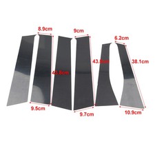 Pillar Post Door Window Cover Trim Kit For Mitsubishi Outlander 2013-2021 Pillar Post Door Window Cover Trim Kit For Mitsubishi Outlander 2013-2021