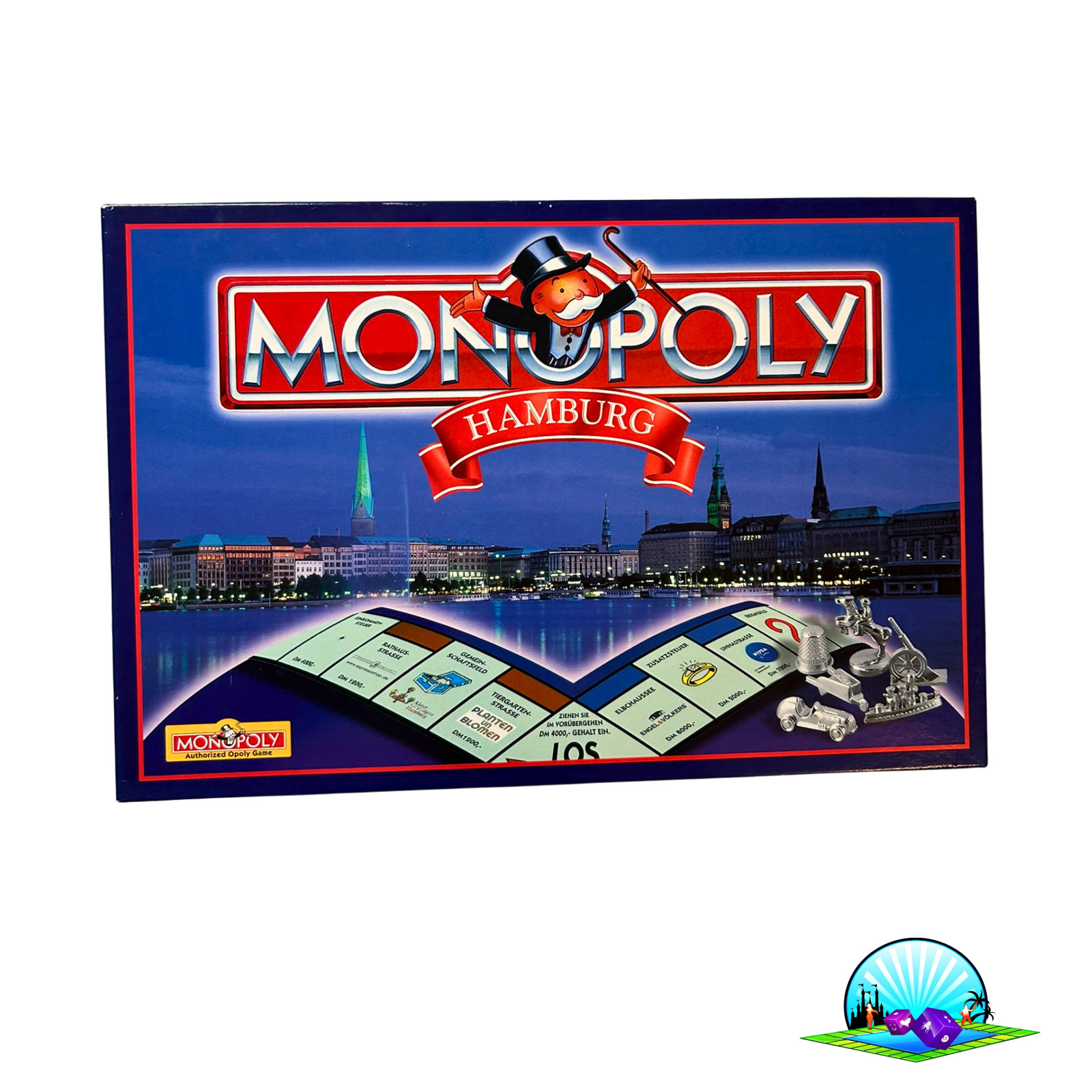 Monopoly Hamburg Brettspiel Spiel Hasbro Winning Mooves 1998 - Unbespielt