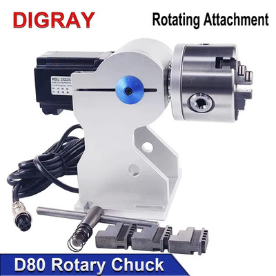 DIGRAY Rotary Attachment RA-D80A Rotary Device with Three Chuck +DM5042 Driver f