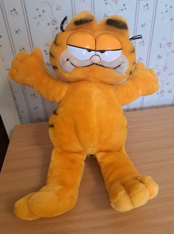Vintage 1978 1981 Dakin 18" Plush Garfield Stuffed Animal United Feature Syndica