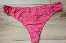 Vintage Victoria's Secret Red Marbled Smooth Everyday Perfect Thong Panties XL