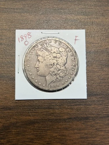 1898 O Morgan silver dollar Fine F+ #81 GENUINE GUARANTEE