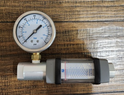 #ad Badger Meter Hedland H271A 030 EG Pneumatic Flow Meter 3 30 SCFM w Pressure... $110.00