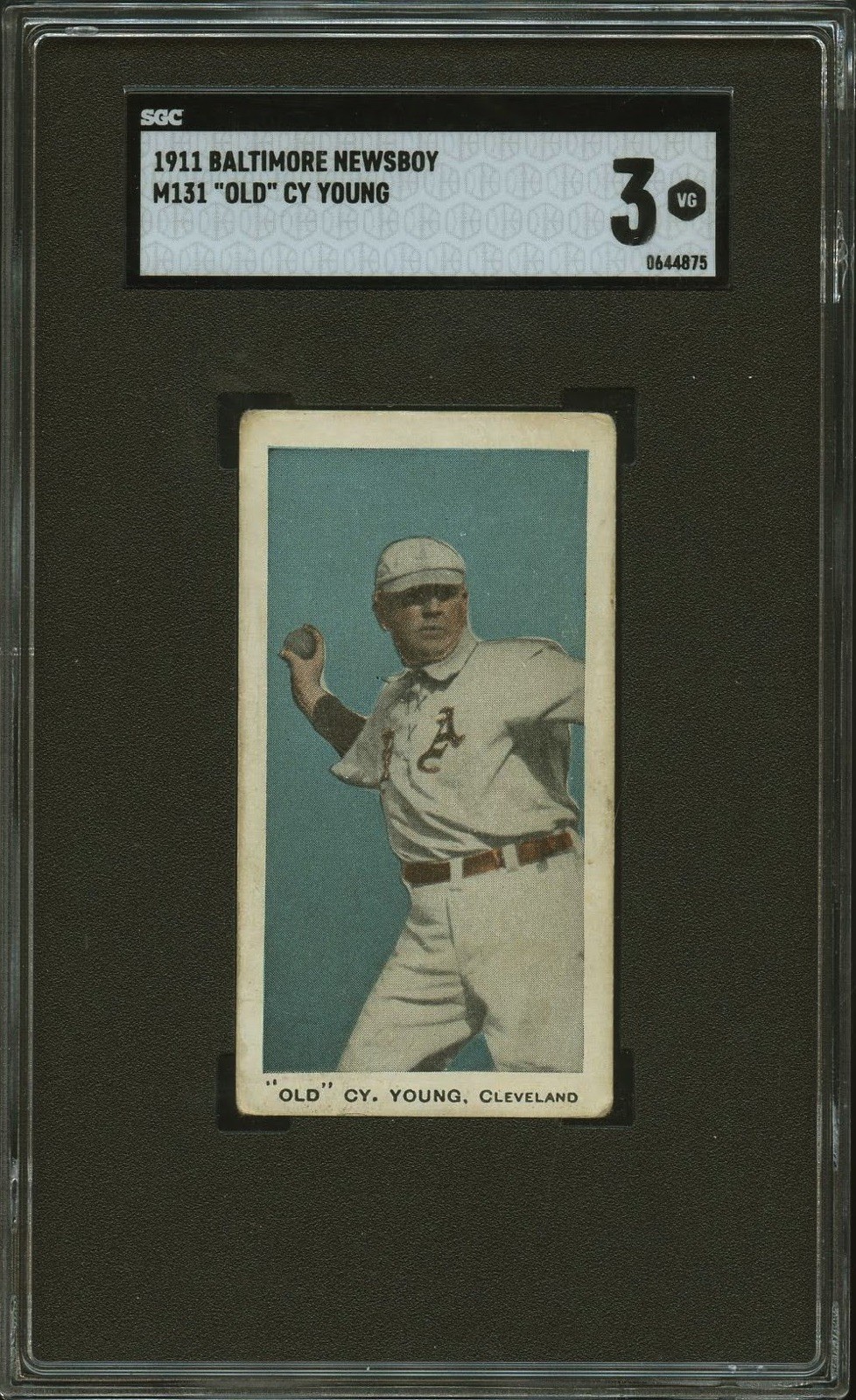 1911 M131 Baltimore Newsboy Cy Young SGC 3 *Stunning*