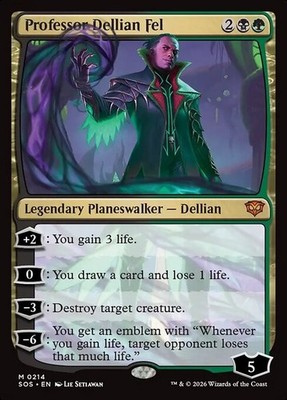 *MtG: PROFESSOR DELLIAN FEL - Secrets of Strixhaven Mythic - magicman-europe*