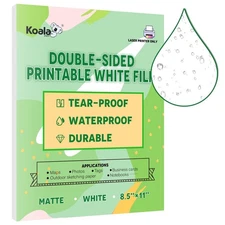 Koala Waterproof Paper for Laser Printer, Tearproof Printer Paper, Matte Doub...