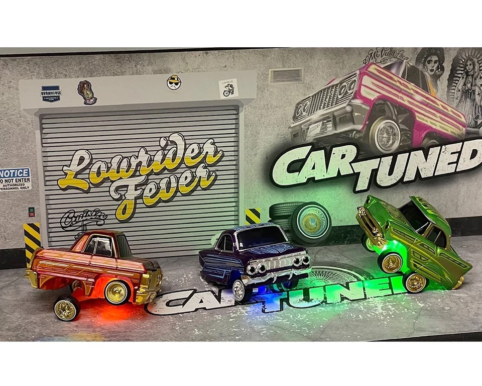 CarTuned 1:64 Lowriders SHOW GLOW Series 1 Assortment 8 Car Set, Factory Seal - Image 3 of 4