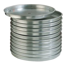 American Metalcraft HA4007-7"Diam. Pizza Pan, 14 Gauge Heavy Weight Aluminum