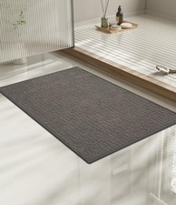 Bathroom Rugs Mat 24x17, Ultra Thin Non Slip Bath Mat Small Quick Dry Absorbe...