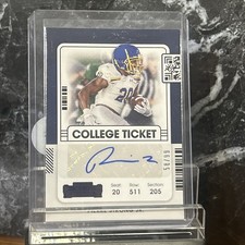 2022 Panini Chronicles College Ticket Pierre Strong Jr. Auto /99 #CCT-PSJ Blue