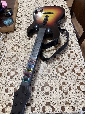Guitar Hero Xbox 360 World Tour Sunburst Controller Bundle With Strap WORKs