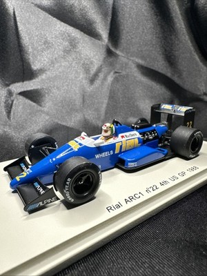 F1 Spark 1/43 Rial ARC1 4th US Gp 1988 #22 A. De Cesaris USA Boxed Scarce