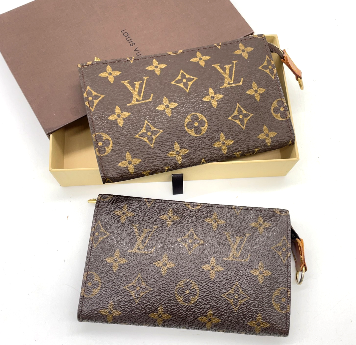 Authentic Louis Vuitton Monogram Bucket PM Pouch Only M42238 W/B