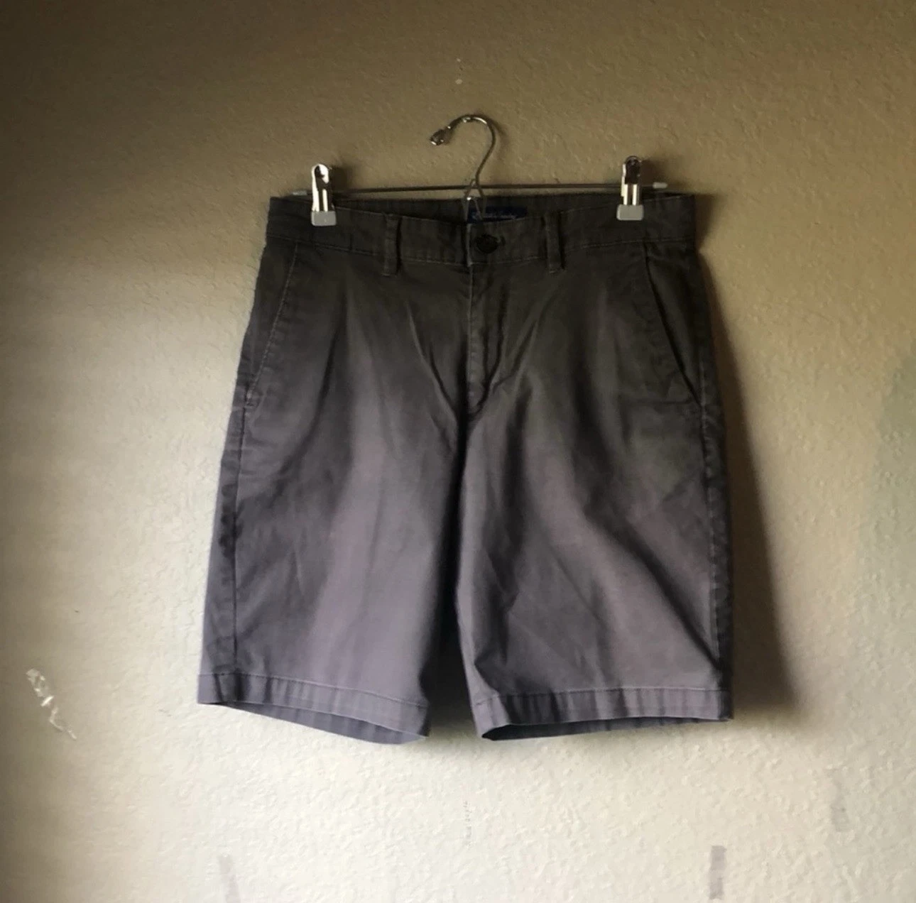 English Laundry Shorts Men’s Gray Flat Front Casual Classic Shorts Size 30W